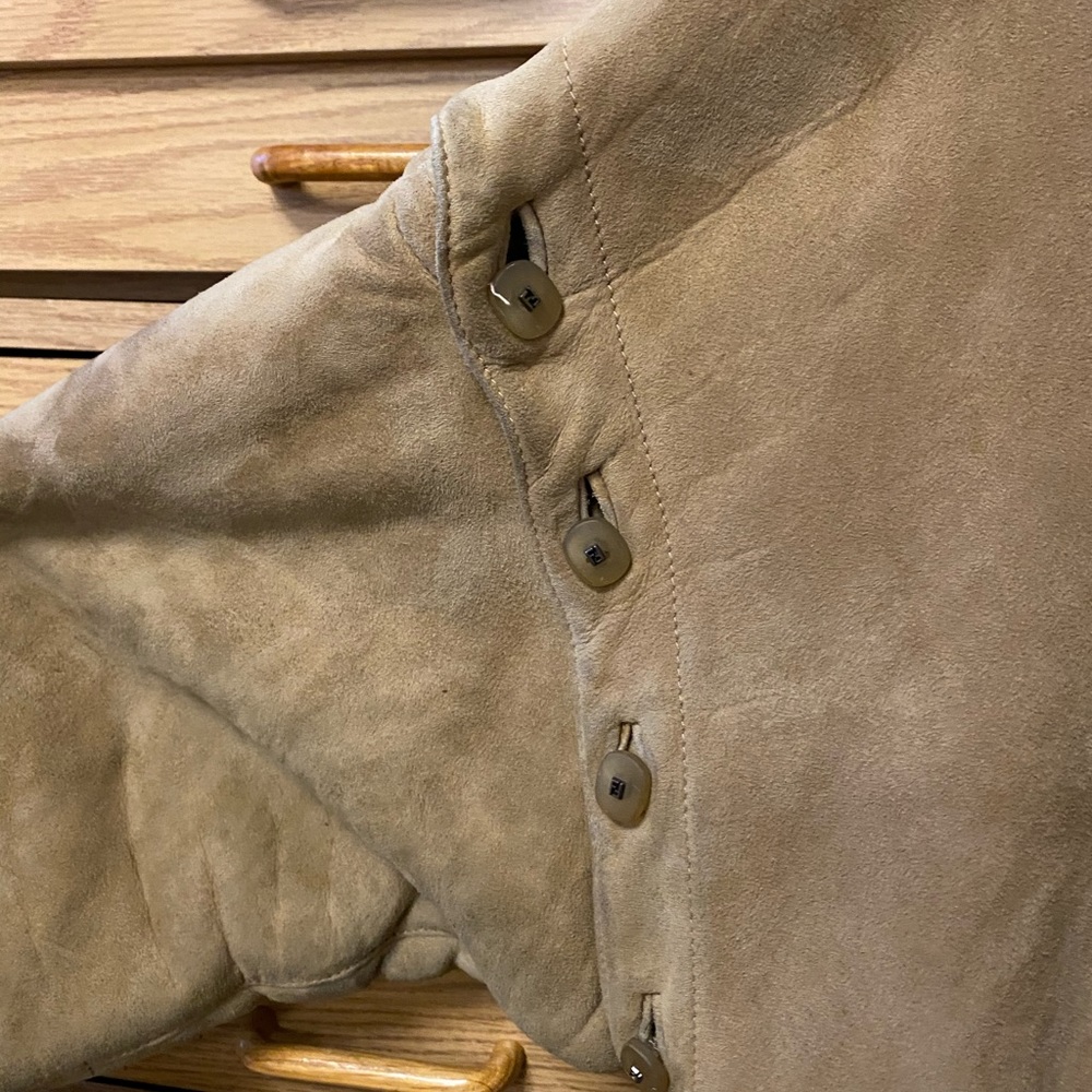 Fendi vintage coat leather & sheepskin medium - Picture 8 of 16